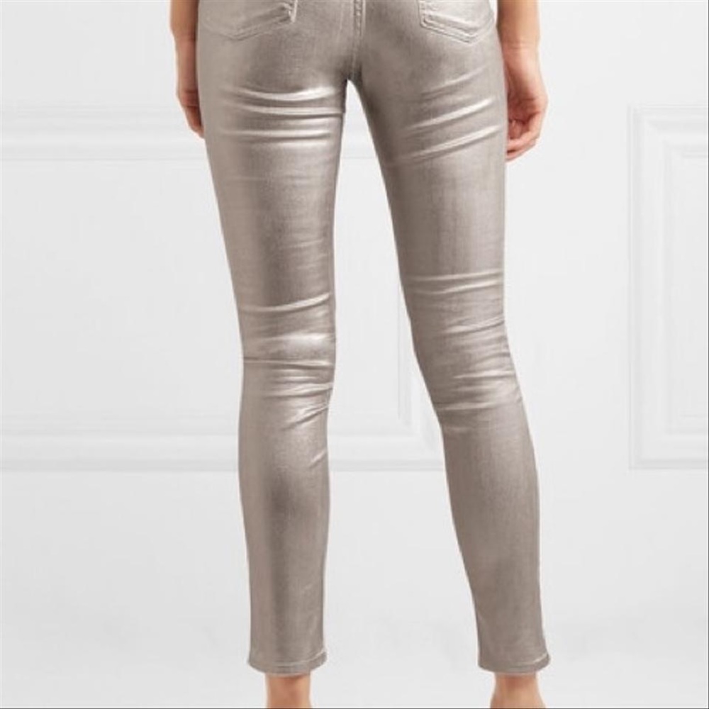 Rag & Bone Silver Coated Jeans 30 EUC
